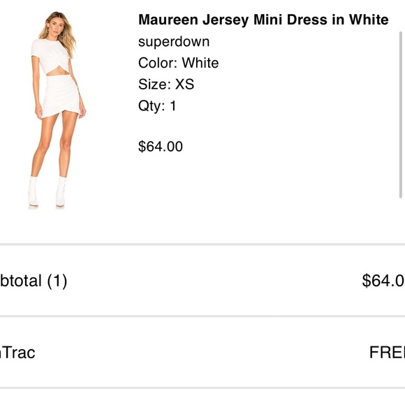 superdown | Dresses | White Short Jersey Dress